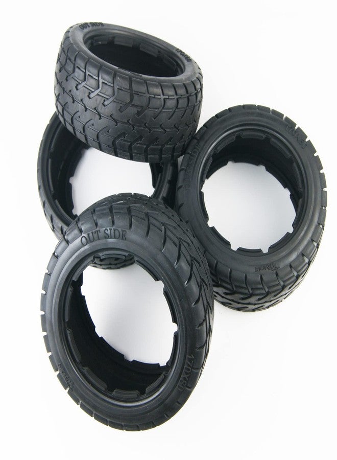 TITRACING Front and Rear On-Road Tires Kit Tarmac Buster for 1/5 HPI Baja 5B SS Rovan KM Rofun buggy - Image 2